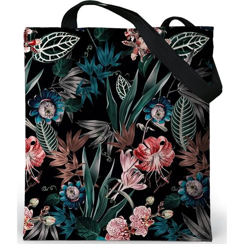 ERSHI-Tote Bag Femme - Grand Sac Cabas en Velours avec Fermeture Éclair et Poche Intérieure - Intérieur en Tissu Oxford 37x42cm - [5