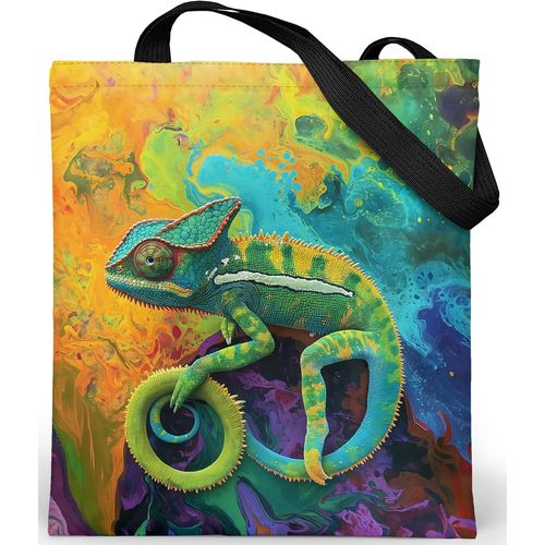 ERSHI-Tote Bag Femme Imperméable - Tote Bag fermeture éclair et poche intérieure - Grand Sac Cabas en tissu avec tissu Oxford inte[1