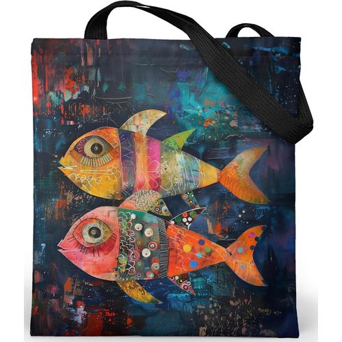 ERSHI-Tote Bag Femme Imperméable - Tote Bag fermeture éclair et poche intérieure - Grand Sac Cabas en tissu avec tissu Oxford inte[1
