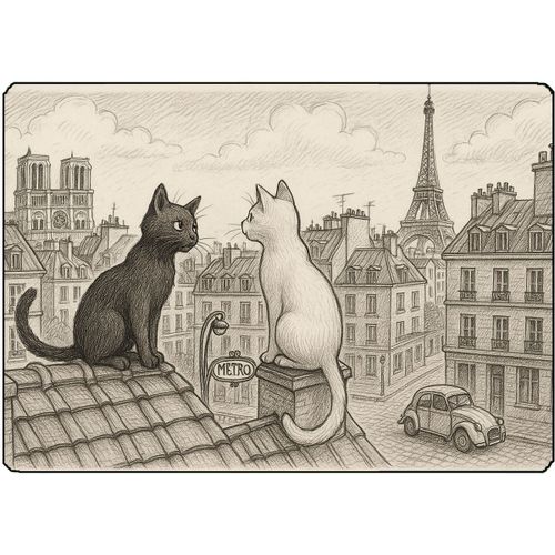 Planche À Découper Chats De Paris