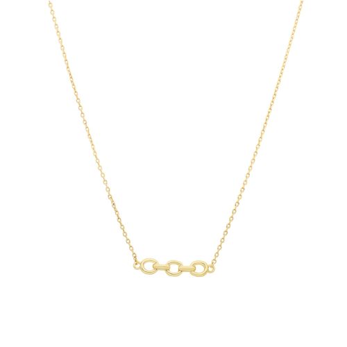 Collier Doré Et Grosse Chaine Ovale