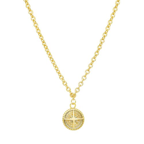 Collier Rose Des Vents Doré