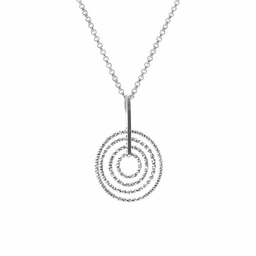 Collier Argent Rhodié Diamanté Beatrice Bis
