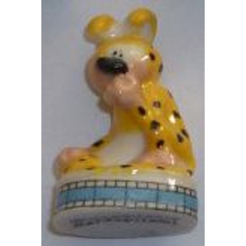 Fève Marsupilami Sur Une Bobine Bleue - Série Marsupilami Cora (2013)