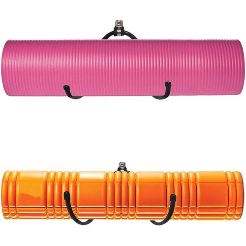 Letnerny-Lot De 2 Crochets Muraux En Mousse Pour Tapis De Yoga Et Porte-Serviettes, Étagère De Rangement Pour Tapis D'exercice Et Bandes De Résistance À Votre Classe De Fitness Ou Salle De Sport À Do