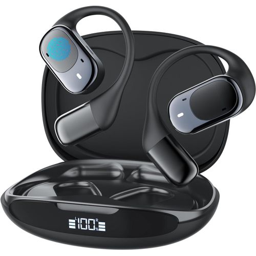 BAERTMY-Open Ear Écouteurs Bluetooth 5.3, Ecouteurs Bluetooth Sans Fil Sport, Contrôle Tactile Casque Conduction Osseuse, Étanche Ipx6, 30H De Jeu, Adaptés Au Travail, Au Sport, Aux Jeux D'Exercice