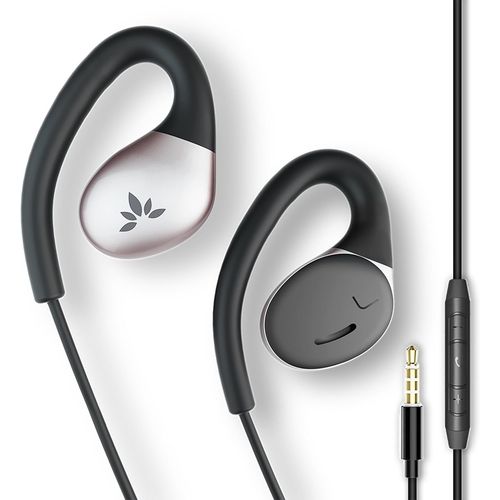 BAERTMY-Resolve - Écouteurs Filaire Ouvert Aux 3,5Mm Avec Micro & Contrôle Du Volume En Ligne, Conçu Pour Oreilles De Taille S/M, Compatible Téléphones Tablettes Pc, Casque Avec Crochet D'Oreille