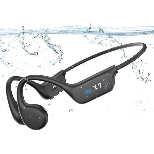 BAERTMY-Ecouteur Waterproof Natation, Casque Conduction Osseuse Bluetooth 5.3,Mémoire Mp3 32G Intégrée