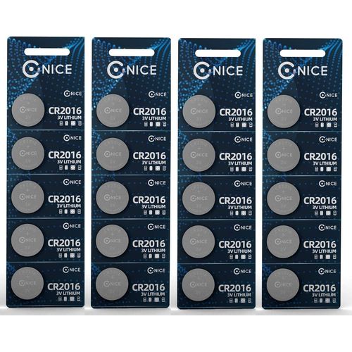 BAERTMY-Tm Piles Bouton 3V Batterie Au Lithium Br2025 Dl2025 Br2032 Dl2032 Br2016 Dl2016 (Pack De 20 Cr2016)