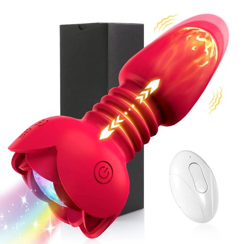 Vibromasseur Anal Télescopique Sans Fil, Masseur De Prostate À Distance, Masturbateur Vaginal Féminin Pour Adultes, Jouets Sexuels Pour Femmes Et Hommes--Rouge