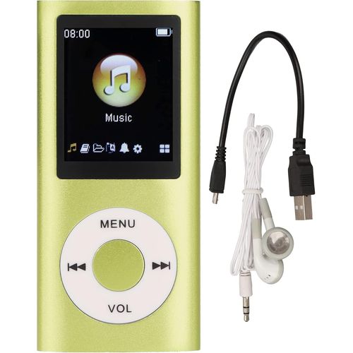 GRAINES CREATIVES BY PWLecteur Mp3 Numérique, Compact Et Portable, Prend En Charge Une Mémoire De Stockage De 64 Go, 8 Heures De Veille, Alliage D'Aluminium, Pour Les Étudiants, Pour Les Cadeaux Pour