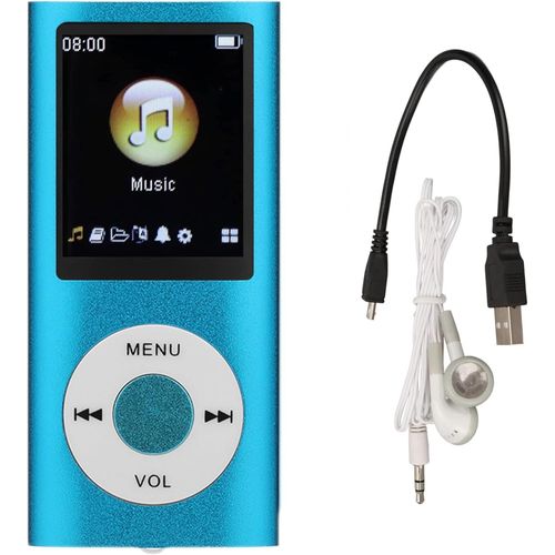 GRAINES CREATIVES BY PWLecteur Mp3/Mp4, Lecteur De Musique Mp4 Prend En Jusqu'À 64 Go De Carte Tf, Écran Lcd Numérique De 1,8 Pouces, Lecteur De Musique Hifi Portable Sans Perte Avec