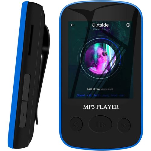 GRAINES CREATIVES BY PWLecteur Mp3 Sport Léger De 32 Go - Mini Lecteur De Musique Portable Avec Bluetooth 5.0, Hifi Sound, Petit Lecteur Mp3 À Pince Pour La Course, Jogging, Supporte Jusqu'À 128 Go