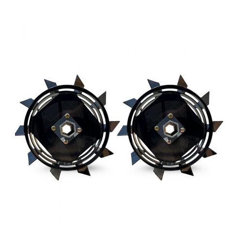 Paire de roues métalliques 4.00-8 axe 32 mm pour motoculteur toute marque ¿ DAEWOO DAACC-116-23