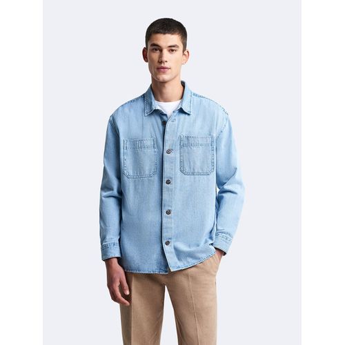 Chemise Regular En Denim Unie