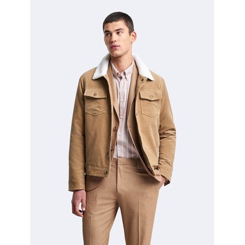 Blouson En Velours Côtelé Col Sherpa