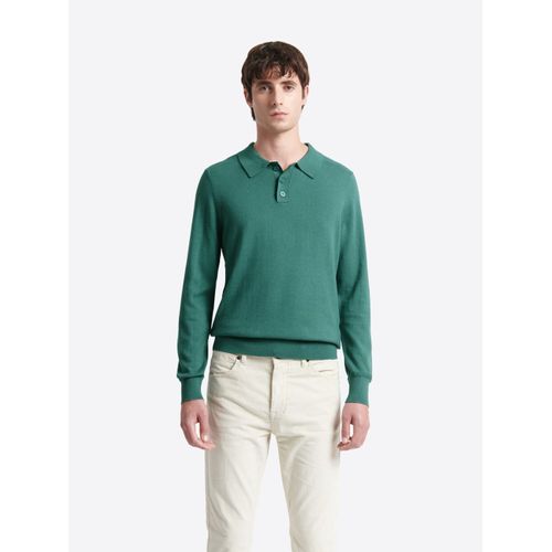Polo Boutonné En Maille Coton-Cachemire