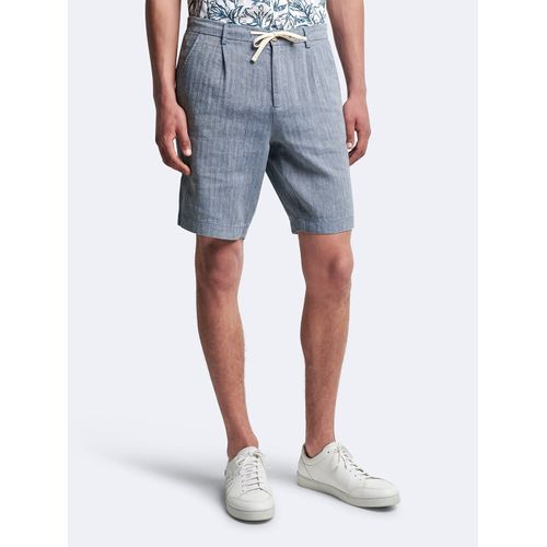 Bermuda En Coton - Lin Faux Uni