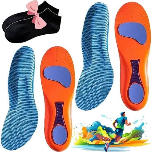 Semelles Chaussures Confort, Semelles Orthopédiques, Sofela Semelle Hallux Valgus Semelles De Soutien (Bleu*2paire, 37-38)