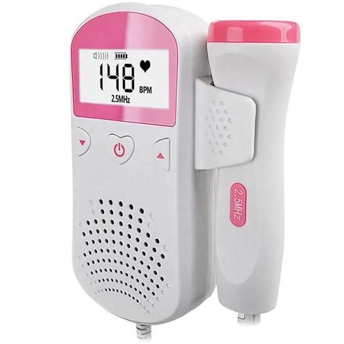 Détecteur De Fréquence Cardiaque Portable Pour Bébé Doppler Moniteur De Rythme Cardiaque F?tal Pour Bébé Pour Grossesse Type 2 Rose