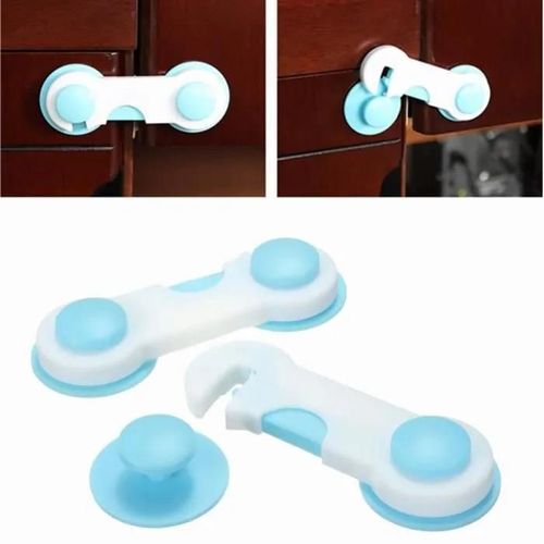 10x Bébé Enfants Protection Sécurité Serrure Bloque Fermeture Porte Tiroir Frigo