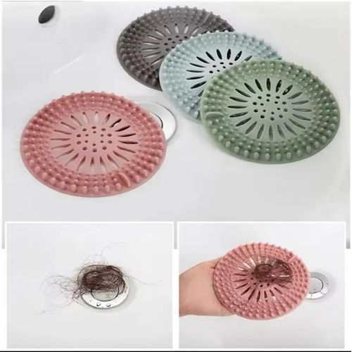 CulinaX® - 3PCS Silicone attrape cheveux filtre protege drain universel 13cm evier cuisine douche