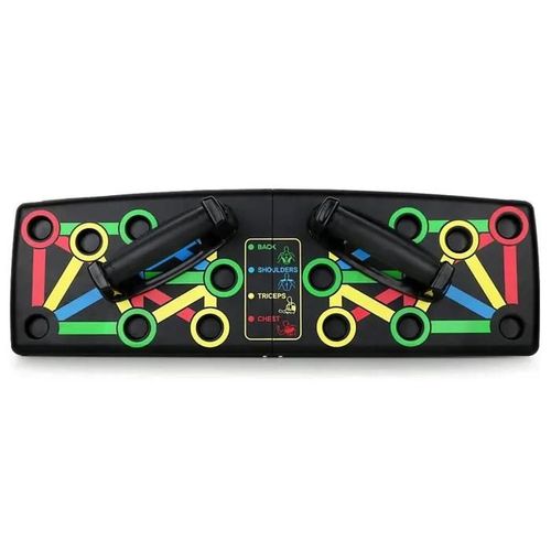 Planche De Musculation - Révolution Multi Ab - 14 En 1 - Pliable - Portable - Code Couleur