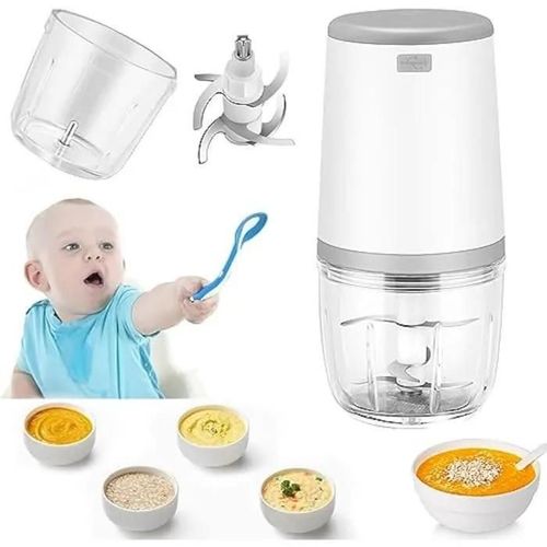 Mini Mixeurs Pour Bébé, Mini Robot Culinaire, 300ml Bébé Blender, Mini Hachoir Électrique, Mini Robot Culinaire Avec Chargement Usb