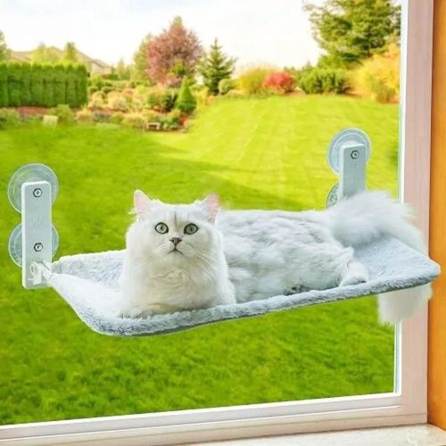 Hamac Pour Chat - Non Spécifié - Pliable - Ventouses Stables - Charge Max 15kg - Intérieur