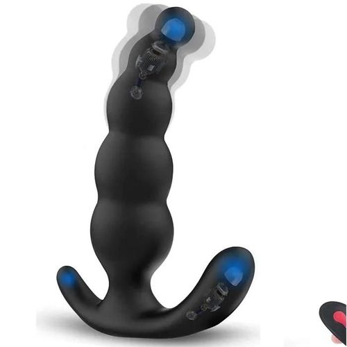 Plug Anal Vibrant - God-242 - Silicone - Étanche - Télécommande Sans Fil - 10 Modes De Vibration