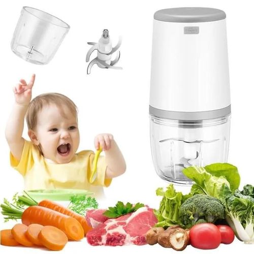 Mini Mixeurs Pour Bébé,Mini Robot Culinaire,300ml Bébé Blender,Mini Hachoir Électrique,Mini Robot Culinaire Avec Chargement Usb,Blen