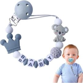 Attache Tetine Bébé, Attache Sucette Personnalisé, Accroche Tetine Bebe, Attache Tetine En Silicone Fille Et Garçon