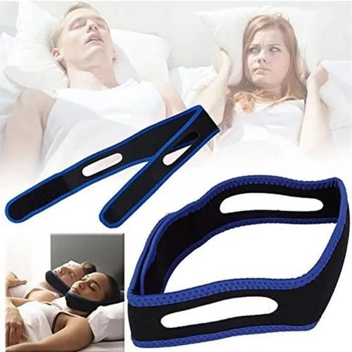2 Pcs Dispositifs Anti Ronflement, Mentonnière Anti Ronflement Solution Ronflement Réglable Snore Stopper Strap 