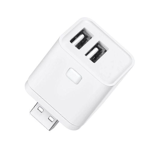 Tuya zigbee adaptateur micro-USB interrupteur 2 gangs Mini adaptateur d'alimentation USB APP commande vocale pour Alexa