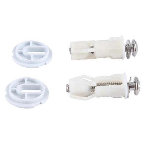 Charnières de siège de toilette Vis Fixation de trou de WC Installation facile 2 Pack