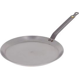 Kyaoayo-Poêle À Crêpes En Tôle D'acier Mineral B - 30 Cm - Fabriquée En France, Sans Pfas, Anti Adhérence Naturelle, Queue Rivetée Et Finition À La Cire D'abeille, Tous Feux + Flash Four
