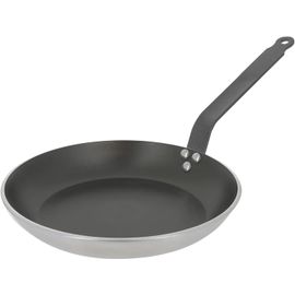 Kyaoayo-Poêle Ronde Antiadhésive Choc Resto Induction En Aluminium - Diamètre 28 Cm -, Noir