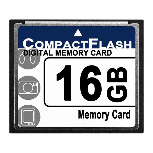 Carte mémoire Compact Flash professionnelle de 16 Go (blanc et bleu)