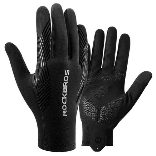 Cycling Gloves Breathable Gym Motor Gloves Black S