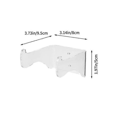 Lot De 2 Cintre Mural Pour Guitare Rack Mural En Acrylique Transparent Transparent Pour Guitare Violon