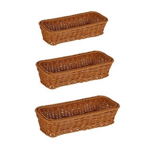 Panier en rotin tissé Couverts Panier de rangement Baguettes Porte-cuillères Fourchette Boîte de rangement Conteneur Tabl