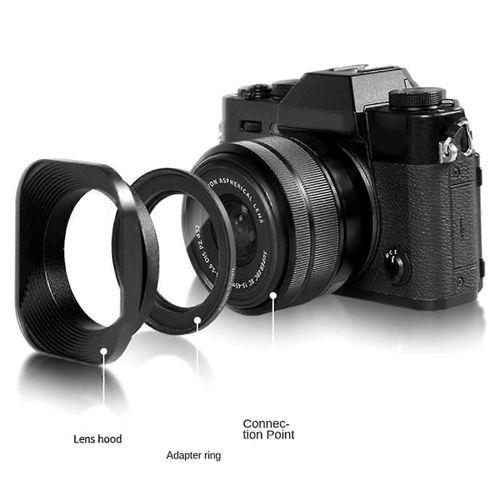 Pare-soleil de forme carrée 52mm pour appareil photo reflex numérique Appareil photo à objectif sans miroir Accessoires de photographie