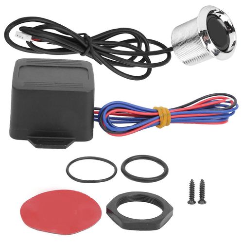 Kit De Démarrage D'allumage De Moteur Sans Clé De Voiture De Course 12v Interrupteur À Bouton-Poussoir À Bascule Avec Lumière