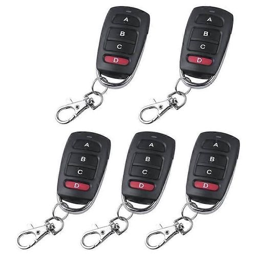 5 Universel 433 MHZ Clonage Télécommande Porte-clés, Duplicate Télécommandes Remplacement Garage D