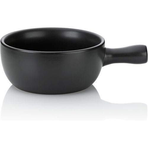 KYAOAYO-66575 Basel Caquelon À Fondue À Fromage Céramique Noir 31 X 22 X 9 Cm 2 L