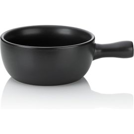 KYAOAYO-66575 Basel Caquelon À Fondue À Fromage Céramique Noir 31 X 22 X 9 Cm 2 L