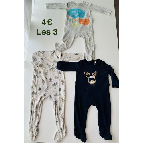 Lot Pyjama / Dors Bien/ Grenouillère Bébé 18-24 Mois