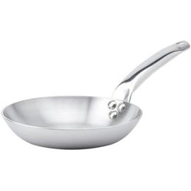 Kyaoayo-Poêle À Frire En Inox 3 Couches Alchimy - 20 Cm - Fabriquée En France, Sans Pfas, Maîtr De La Cuisson, Inox 18/10, Tous Feux + Four, Finition Poli Brossé, Gris