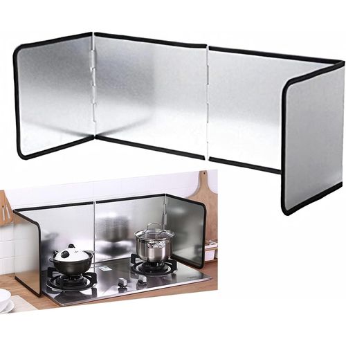 KYAOAYO-Plaque Anti Projection Cuisine Pliable Protection D'Écran Anti-Éclaboussures, Protection Pour La Cuisine Et Plaque De Cuisson,Protection D'Écran Anti-Éclaboussures Pour Cuisinière