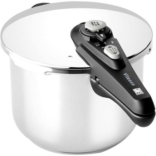 Kyaoayo-Vitesse | Autocu Ur Rapide 4 Litres, En Acier Inoxydable 18/10, Avec 2 Programmes De Cuisson Et Système De Verrouillage D'ouverture, Adapté À Tous Types De Cuisines